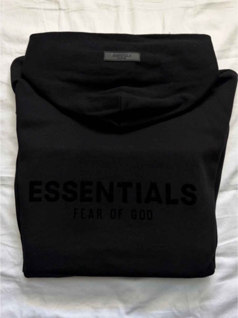 Essentials Fear of God Black Hoodie
